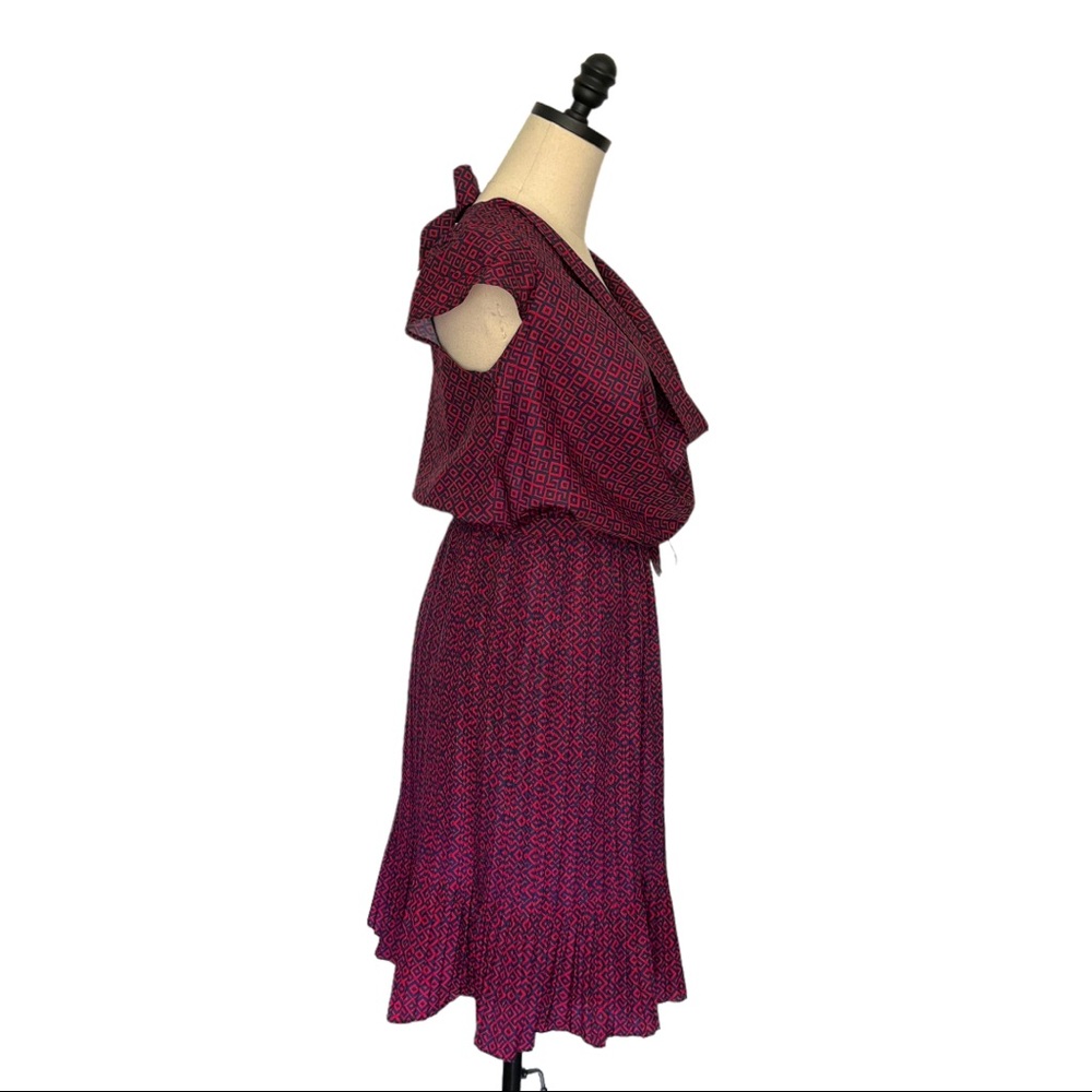 ModCloth Yumi Pleated Draped Cowl Dress | 0/2 - Picture 3 of 8